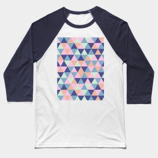 Retro Triangle Pattern Baseball T-Shirt